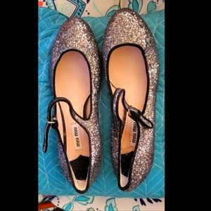 Miu miu glittler shoes